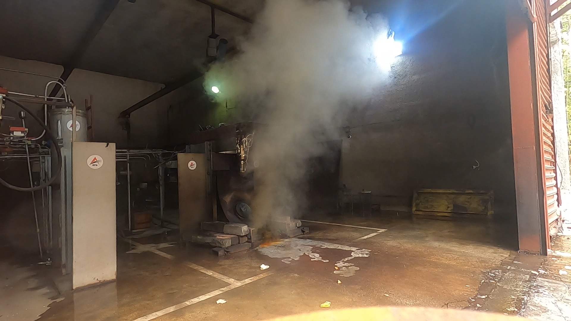 ATD static fire in instrumented test cell